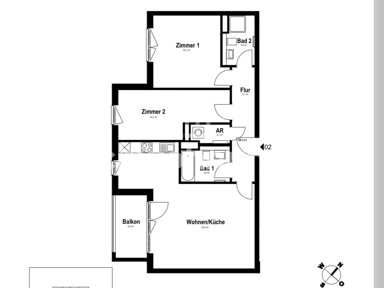 Wohnung zur Miete Tauschwohnung 1.200 € 3 Zimmer 84 m² 2. Geschoss Farmsen - Berne Hamburg 22159