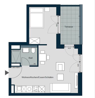 Wohnung zum Kauf 399.000 € 2 Zimmer 50 m² Lochhausen München 81249