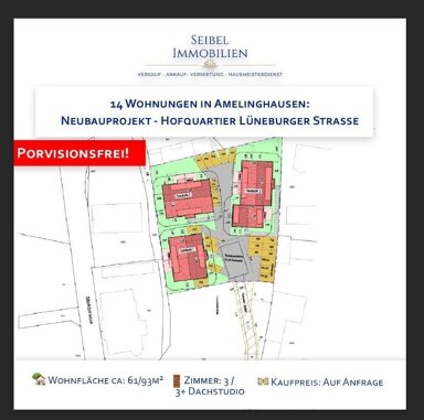 Terrassenwohnung zum Kauf als Kapitalanlage geeignet 373.000 € 3 Zimmer 93,2 m² Lüneburger Straße 48 Amelinghausen Amelinghausen 21385