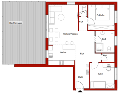 Penthouse zum Kauf Provisionsfrei 448.000 € 3 Zimmer 100,8 m² Donaueschingen Donaueschingen 78166