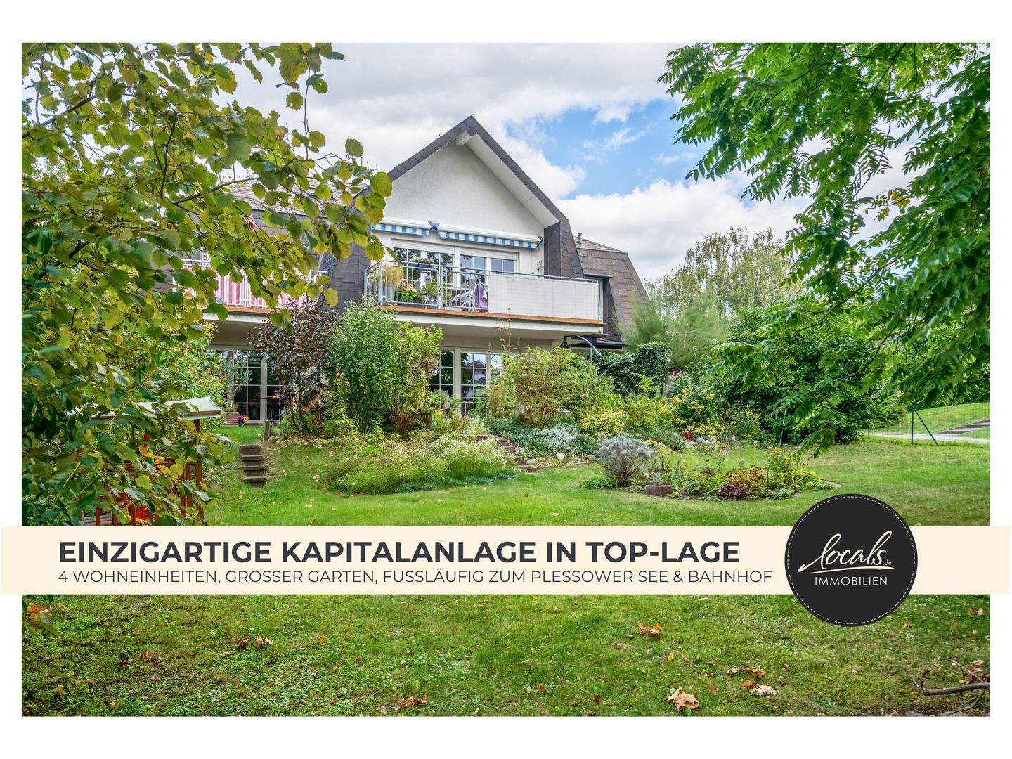 Attraktive Kapitalanlage in Toplage von Werder (Havel) – 4 Wohneinheiten, Garten und Ausbaureserve