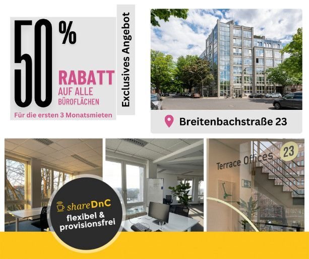 Bürofläche zur Miete provisionsfrei 3.000 € 50 m² Bürofläche Breitenbachstraße Borsigwalde Berlin 13403