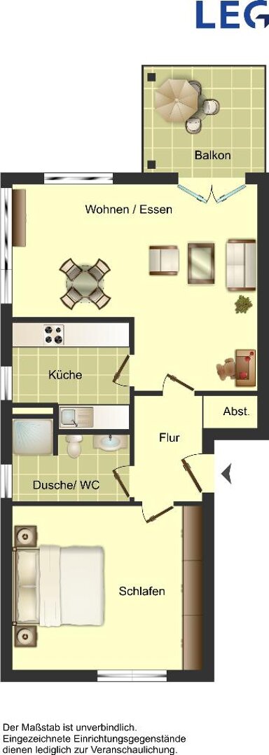 Wohnung zur Miete nur mit Wohnberechtigungsschein 282 € 2 Zimmer 51,3 m² 2. Geschoss frei ab 24.02.2025 Albert-Maas-Straße 31 Trierer Straße Aachen 52078