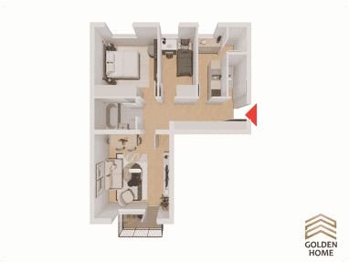Apartment zum Kauf 338.000 € 3 Zimmer 66 m² 7. Geschoss West Landshut 84034