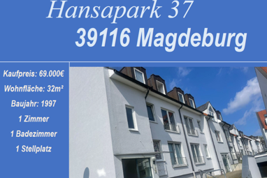 Wohnung zum Kauf 69.000 € 1 Zimmer 32 m² Fabriciusstraße Magdeburg 39116