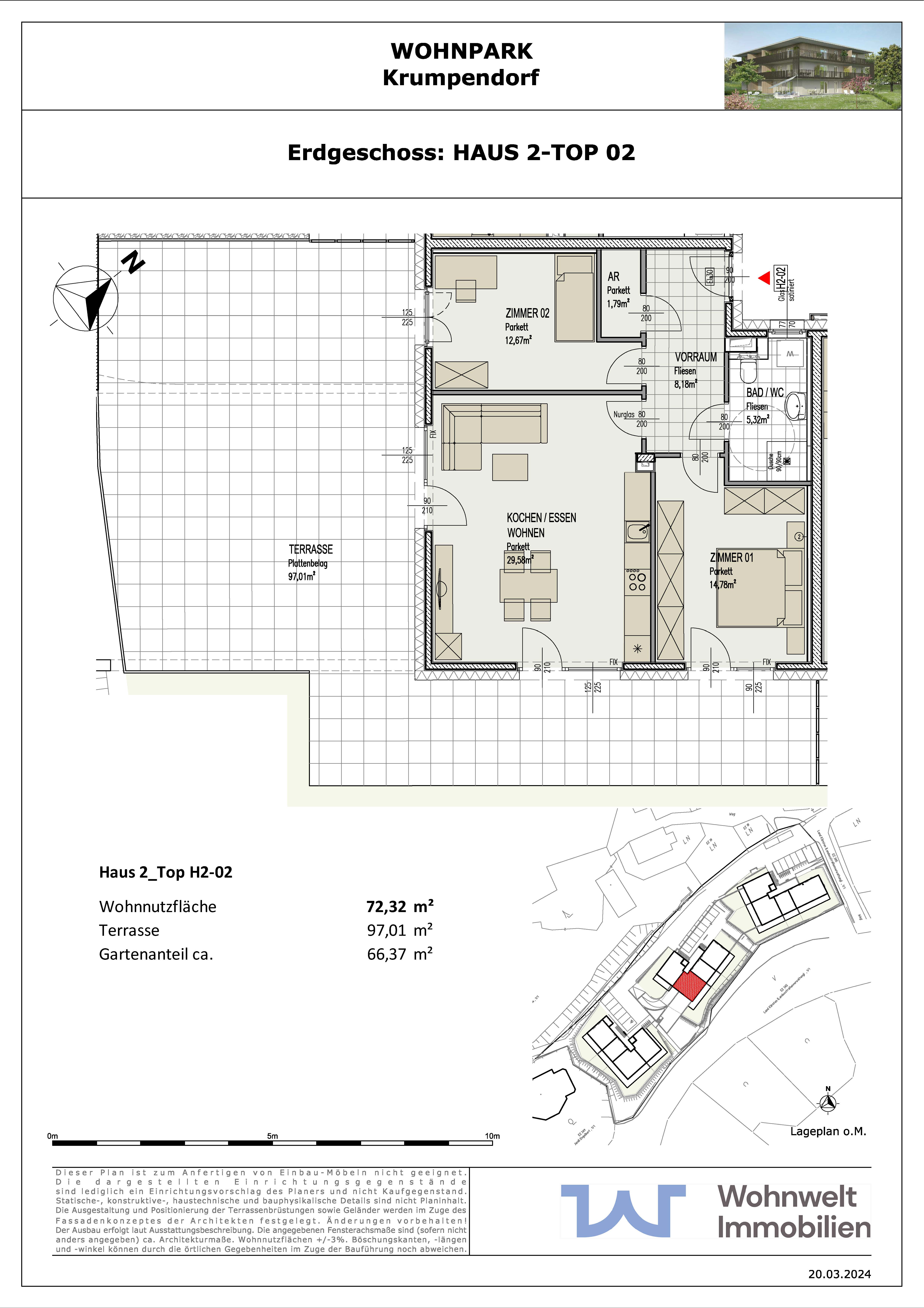 Wohnung zum Kauf provisionsfrei 494.980 € 3 Zimmer 72 m²<br/>Wohnfläche EG<br/>Geschoss Innere Stadt Klagenfurt(Stadt) 9020