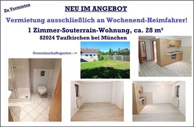 Apartment zur Miete 390 € 1 Zimmer 28 m² -1. Geschoss Bergham Taufkirchen 82024
