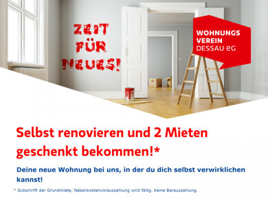 Wohnung zur Miete 300 € 2 Zimmer 56,8 m² 4. Geschoss Augustenstr. 118 Innenstadt Dessau-Roßlau 06842