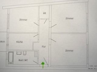 Wohnung zur Miete 780 € 3 Zimmer 77 m²<br/>Wohnfläche 3.<br/>Geschoss ab sofort<br/>Verfügbarkeit Glockenhof Nürnberg 90461