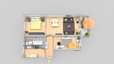 Wohnung zur Miete 364 € 3 Zimmer 60,6 m² 1. Geschoss Albert- Schweitzer- Straße Döbeln Döbeln 04720