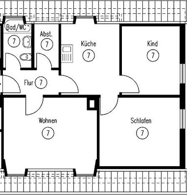 Wohnung zur Miete 680 € 3 Zimmer 58 m² 2. Geschoss Teuringer Straße 25 Friedrichshafen - Nord 3 Friedrichshafen 88045