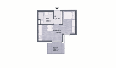 Wohnung zum Kauf provisionsfrei 159.432 € 1 Zimmer 30,7 m² Sankt Leonhard Graz Jakomini 8010