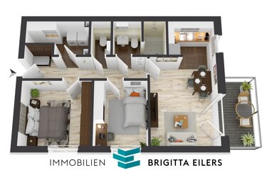 Wohnung zum Kauf Provisionsfrei 313.000 € 3 Zimmer 74,3 m² 1. Geschoss Achim Achim 28832