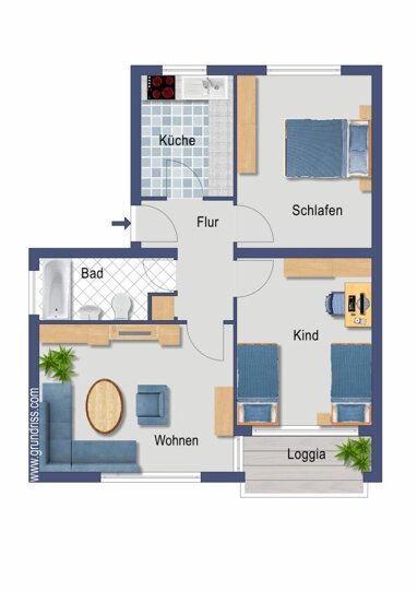 Wohnung zum Kauf Provisionsfrei 200.000 € 3 Zimmer 65,6 m² 3. Geschoss Alsdorfer Straße 2 Braunsfeld Köln 50933