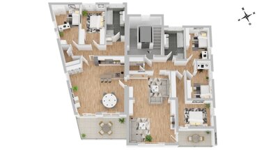 Wohnung zum Kauf Provisionsfrei 7 Zimmer 212,8 m² 1. Geschoss Weiherhof Zirndorf 90513