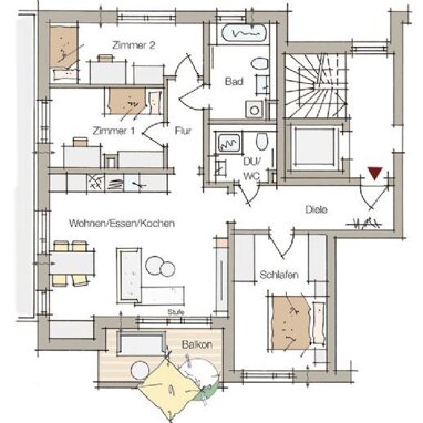 Wohnung zum Kauf Provisionsfrei 783.330 € 4 Zimmer 92,3 m² 1. Geschoss Buckenhofer Siedlung Erlangen 91054