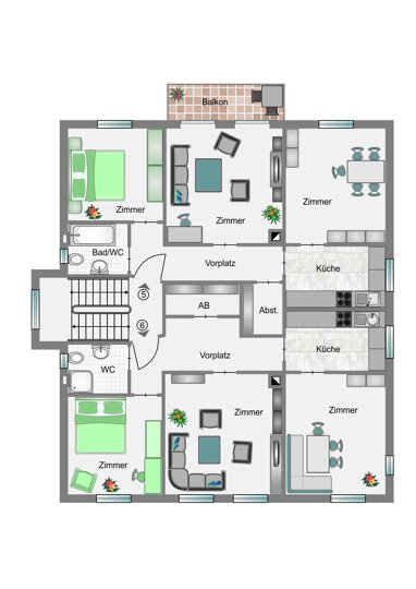Wohnung zum Kauf 532.593 € 3 Zimmer 78,8 m² Dobel Stuttgart 70184