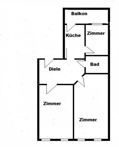 Wohnung zur Miete 490 € 3 Zimmer 65 m² 1. Geschoss Lipsiusstraße 42 Reudnitz-Thonberg Leipzig 04317