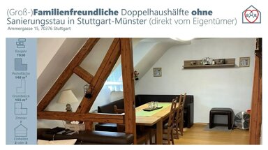 Mehrfamilienhaus zum Kauf provisionsfrei 625.000 € 7 Zimmer 150 m² 155 m² Grundstück frei ab sofort Münster Stuttgart 70376