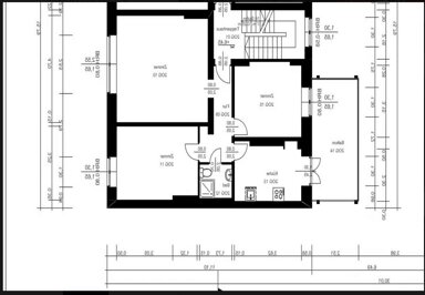 Wohnung zur Miete 600 € 3 Zimmer 74 m² 2. Geschoss Jülicher Straße Aachen 52070