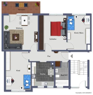 Wohnung zum Kauf provisionsfrei 111.600 € 4 Zimmer 87 m² frei ab sofort Schmitzinger Str. 25 Waldshut Waldshut-Tiengen 79761