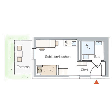 Wohnung zum Kauf provisionsfrei 181.608 € 1 Zimmer 19,5 m² 1. Geschoss Meilwald Erlangen 91054