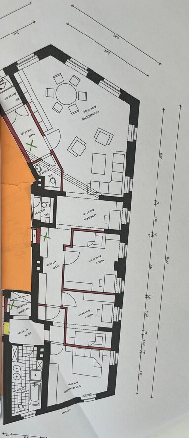 Wohnung zur Miete 741 € 5 Zimmer 123,6 m² EG frei ab sofort Zeitz Zeitz 06712