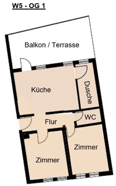 Wohnung zur Miete 820 € 3 Zimmer 51 m² 1. Geschoss frei ab 01.04.2025 Altstadt Marburg 35037