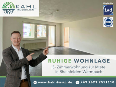 Wohnung zur Miete 980 € 3 Zimmer 82 m² Warmbach Rheinfelden (Baden) 79618