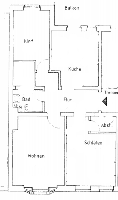 AB 01.02.2023 - 3-Raum Wohnung auf der Lutherstraße im 2. OG - 2024 mit Gartennutzung