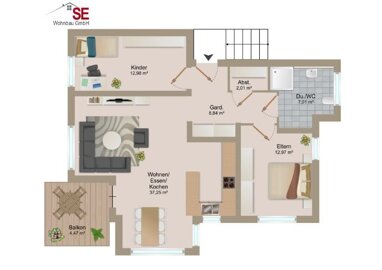 Wohnung zum Kauf Provisionsfrei 421.686 € 3 Zimmer 82,5 m² Erdgeschoss Hoher Garten 6 Rindelbach Ellwangen (Jagst) 73479