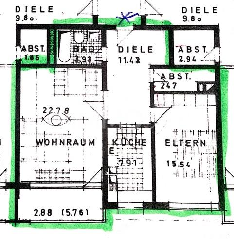 Wohnung zum Kauf 134.999 € 2 Zimmer 65 m²<br/>Wohnfläche 1. Stock<br/>Geschoss Hastedt Bremen 28207