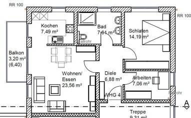 Wohnung zur Miete 1.190 € 3 Zimmer 70 m² Am Flutkanal 16 Zell Geisenfeld 85290