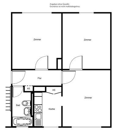 Wohnung zur Miete 610,34 € 3 Zimmer 60 m² Akazienweg 24 Nordend Fulda 36037