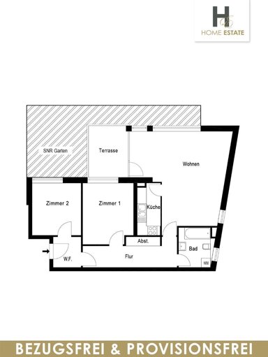 Terrassenwohnung zum Kauf provisionsfrei 325.000 € 3 Zimmer 90 m² EG frei ab sofort An den Eichen 2 A Ruhlsdorf Teltow 14513