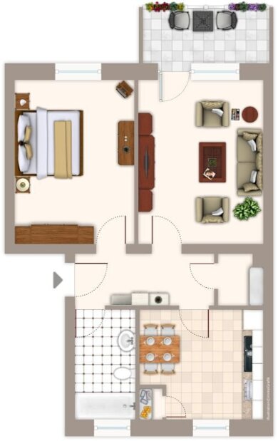 Wohnung zur Miete 479 € 2 Zimmer 50,5 m² EG Frankenstraße 31 Geneicken Mönchengladbach 41238