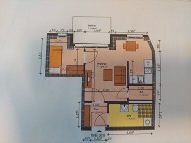 Apartment zur Miete 330 € 2 Zimmer 35 m² 2. Geschoss Alwin-Schmidt-Str. 9 Groitzsch Groitzsch 04539