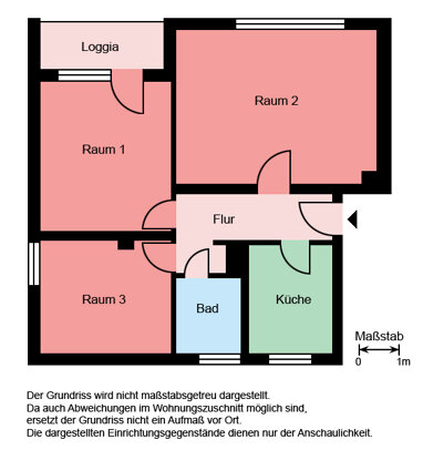 Wohnung zur Miete 415 € 3 Zimmer 63,5 m² 1. Geschoss Breslauer Straße 22 Plettenberg Plettenberg 58840
