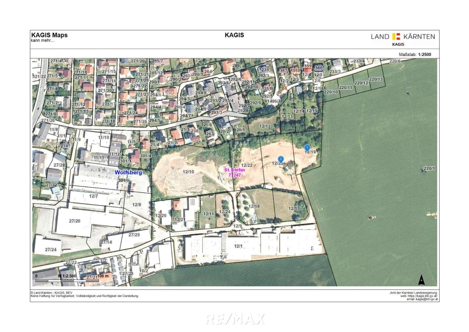 Gewerbegrundstück zum Kauf 556.000 € 7.415 m²<br/>Grundstück Am Gewerbepark St. Stefan 9431