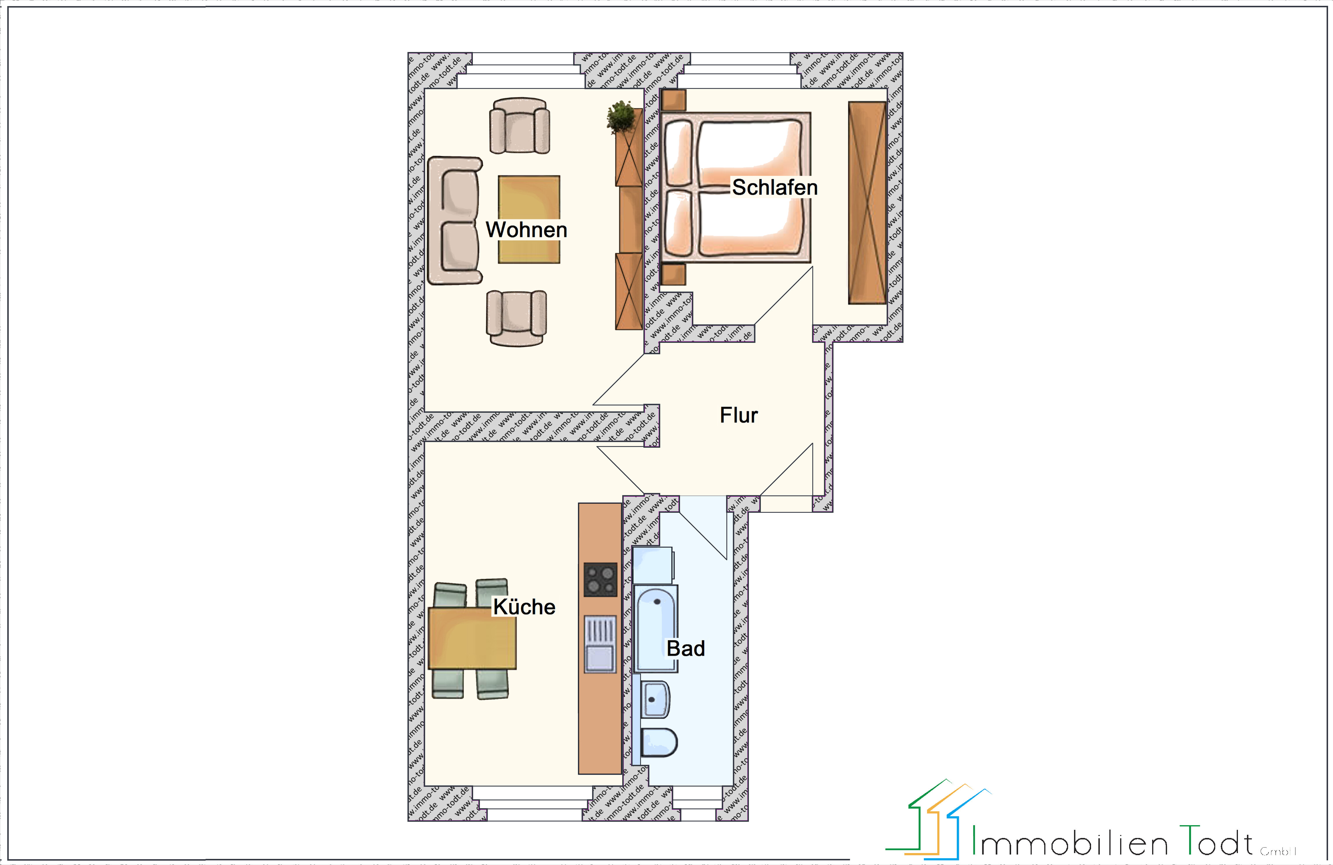 Apartment zur Miete 230 € 2 Zimmer 58,6 m²<br/>Wohnfläche Am Stadtwald 2 Haselbrunn Plauen 08525