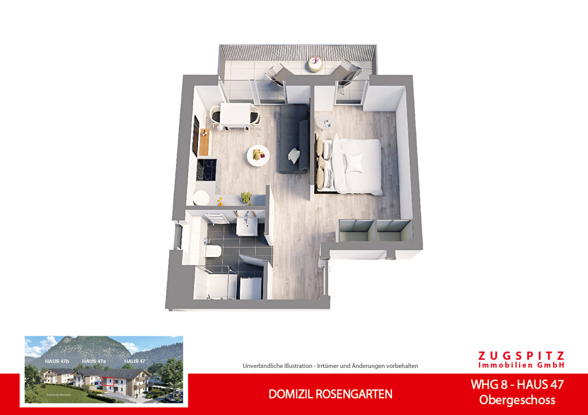 Wohnung zum Kauf 412.000 € 2 Zimmer 36,1 m²<br/>Wohnfläche 1.<br/>Geschoss Garmisch Garmisch-Partenkirchen 82467