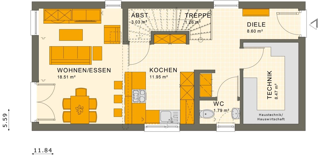 Einfamilienhaus zum Kauf 495.713 € 5 Zimmer 107 m² 365 m² Grundstück Klein-Umstadt Klein-Umstadt 64823