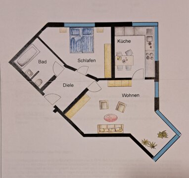 Wohnung zum Kauf Provisionsfrei 240.000 € 2 Zimmer 52 m² 1. Geschoss Adalbert Stifter Str. Bissingen - Mitte Bietigheim-Bissingen 74321