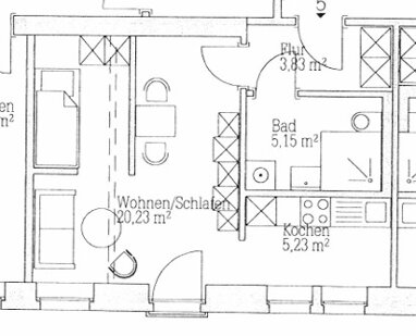Apartment zur Miete 188 € 1 Zimmer 34,4 m² 2. Geschoss Limbacher Straße 81 Kaßberg 914 Chemnitz 09113
