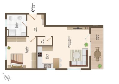 Wohnung zum Kauf 253.000 € 2 Zimmer 65,6 m² Watterdingen Tengen 78250