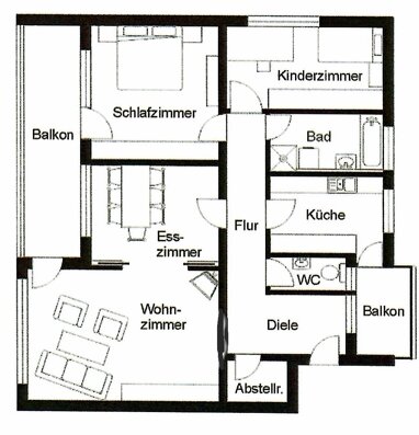 Wohnung zur Miete 1.100 € 3,5 Zimmer 107 m² EG frei ab sofort Schloßhofstraße Rechberghausen 73098