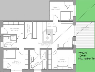 Wohnung zum Kauf 495.000 € 4 Zimmer 100 m² Spielberg Karlsbad 76307