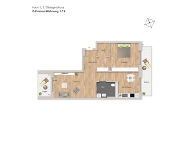 Wohnung zum Kauf Provisionsfrei 590.000 € 2 Zimmer 87 m² 2. Geschoss Geranienstraße 21 Weststadt - Südlicher Teil Karlsruhe 76185