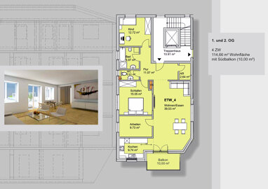 Wohnung zum Kauf Provisionsfrei 680.000 € 4 Zimmer 114,7 m² 1. Geschoss Schniegling Nürnberg 90427