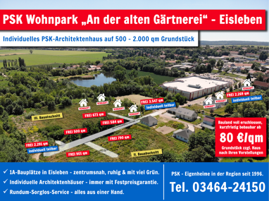 Grundstück zum Kauf Provisionsfrei 53.840 € 673 m² Grundstück An der alten Gärtnerei Lutherstadt Eisleben Eisleben 06295